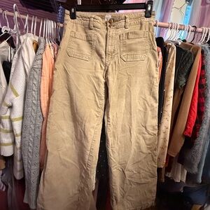 GAP Tan Flare & Wide Leg Jeans